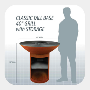 Arteflame CLASSIC 40 in. Grill - Tall Base with Storage