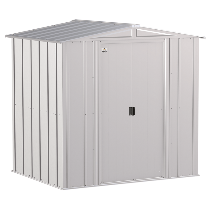 Sheds Express Outdoor Storage Sheds Arrow Classic Steel Storage Shed, 6x5, Flute Grey