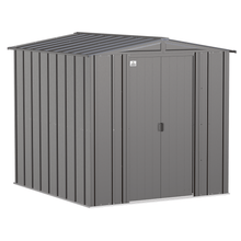 Load image into Gallery viewer, Sheds Express Outdoor Storage Sheds Arrow Classic Steel Storage Shed, 6x7, Charcoal