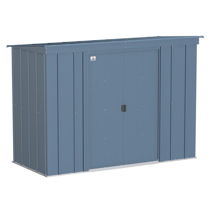Sheds Express Outdoor Storage Sheds Arrow Classic Steel Storage Shed, 8x4, Blue Grey