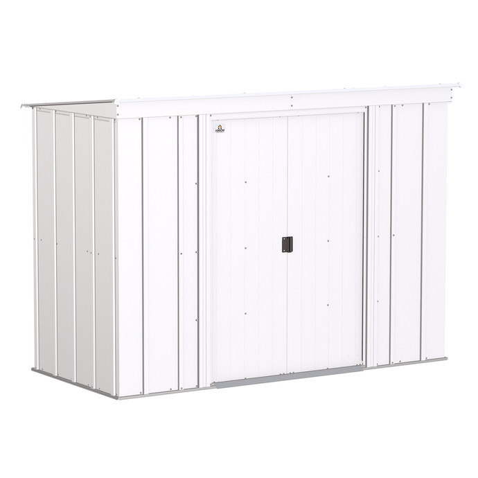 Sheds Express Outdoor Storage Sheds Arrow Classic Steel Storage Shed, 8x4, Flute Grey