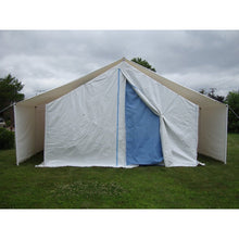 Load image into Gallery viewer, Sheds Express Truss Buildings White / Blue 18' x 32' x 15' U.N. Disaster Relief Tent House PB183215HWH
