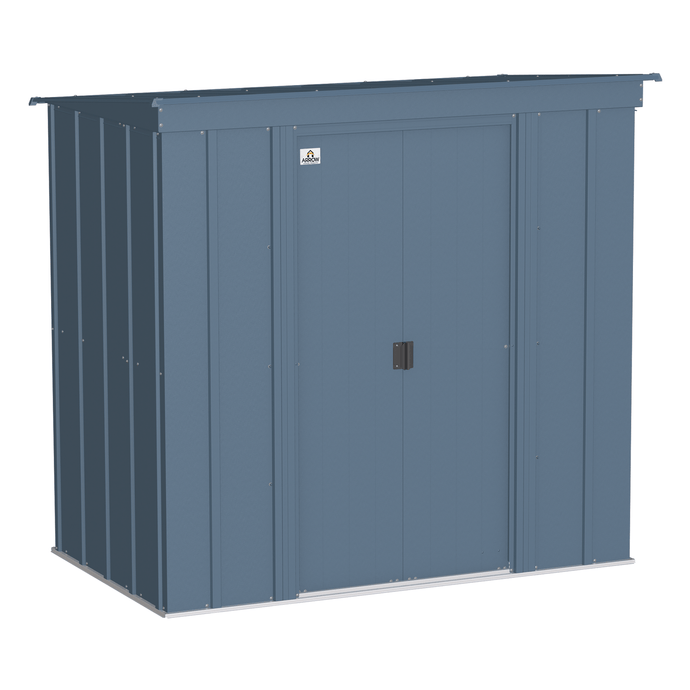 Sheds Express Outdoor Storage Sheds Arrow Classic Steel Storage Shed, 6x4, Blue Grey