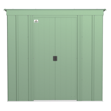 Load image into Gallery viewer, Sheds Express Outdoor Storage Sheds Arrow Classic Steel Storage Shed, 6x4, Sage Green