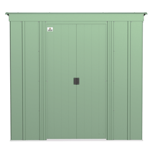 Sheds Express Outdoor Storage Sheds Arrow Classic Steel Storage Shed, 6x4, Sage Green