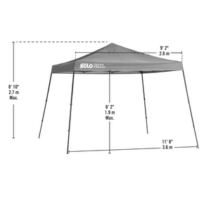 Solo Steel 90 11 x 11 ft. Slant Leg Canopy