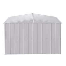 Load image into Gallery viewer, By Arrow model # CLG1014FG Outdoor Storage Sheds Arrow Classic 10 ft. x 14 ft. Steel Storage Shed in Flute Grey