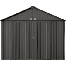 Load image into Gallery viewer, By Arrow (model EZ10872HVCC) Outdoor Storage Sheds Arrow EZEE 10 ft. x 8 ft. Extra High Gable Galvanized Steel Storage Shed in Charcoal