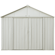 Load image into Gallery viewer, By Arrow (model EZ10872HVCR) Sheds EZEE Shed 10 ft. x 8 ft. Extra High Gable Galvanized Steel Storage in Cream