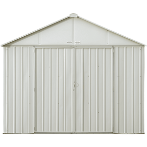 By Arrow (model EZ10872HVCR) Sheds EZEE Shed 10 ft. x 8 ft. Extra High Gable Galvanized Steel Storage in Cream