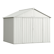 Load image into Gallery viewer, By Arrow (model EZ10872HVCR) Sheds EZEE Shed 10 ft. x 8 ft. Extra High Gable Galvanized Steel Storage in Cream