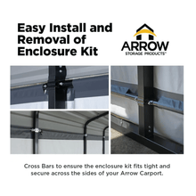 Load image into Gallery viewer, model# 10182 Accessories Arrow Enclosure Kit for 10 ft. x 15 ft. Arrow Carport