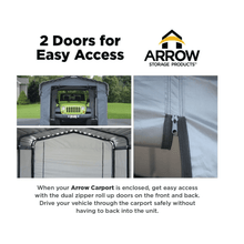 Load image into Gallery viewer, model# 10182 Accessories Arrow Enclosure Kit for 10 ft. x 15 ft. Arrow Carport