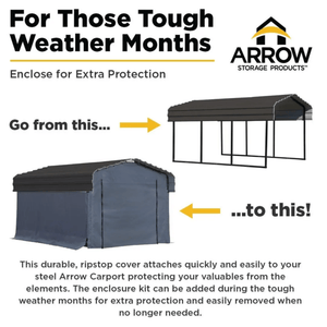 model# 10182 Accessories Arrow Enclosure Kit for 10 ft. x 15 ft. Arrow Carport