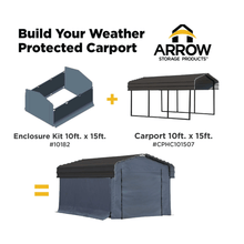 Load image into Gallery viewer, model# 10182 Accessories Arrow Enclosure Kit for 10 ft. x 15 ft. Arrow Carport