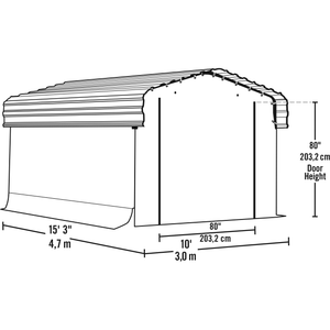 model# 10182 Accessories Arrow Enclosure Kit for 10 ft. x 15 ft. Arrow Carport