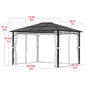 model# 24024 Gazebo Shelter Logic 10 ft. x 12 ft. Sycamore Gazebo