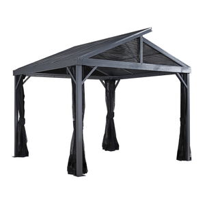 model# 500-8162851 Gazebo Sojag Sanibel II 10 ft. x 10 ft. Gazebo in Light Grey