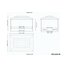 Load image into Gallery viewer, model# 500-8162943 Gazebo Sojag Meridien 10 ft. x 14 ft. Gazebo