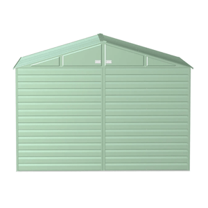 model# SCG108SG Outdoor Storage Sheds Arrow Select 10 ft. x 8 ft. Steel Storage Shed in Sage Green