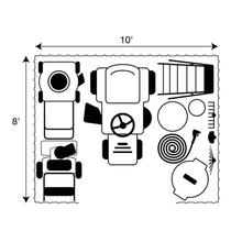 Load image into Gallery viewer, model# SCG108SG Outdoor Storage Sheds Arrow Select 10 ft. x 8 ft. Steel Storage Shed in Sage Green