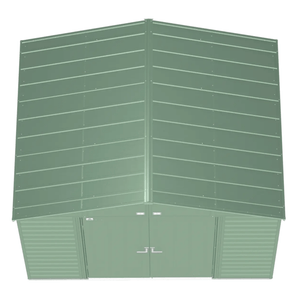 model# SCG108SG Outdoor Storage Sheds Arrow Select 10 ft. x 8 ft. Steel Storage Shed in Sage Green