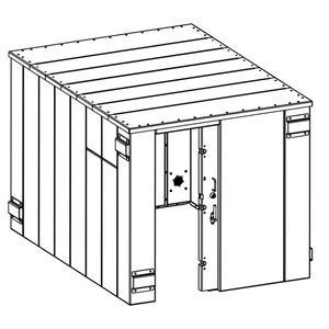 model# SR84X114G Safety Shelters Swisher ESP Safety Shelter- 20 Person Private / 12 Person Business