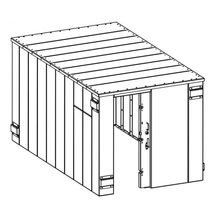 Load image into Gallery viewer, model# SR84X144G Safety Shelters Swisher ESP Safety Shelter- 25 Person Private / 15 Person Business