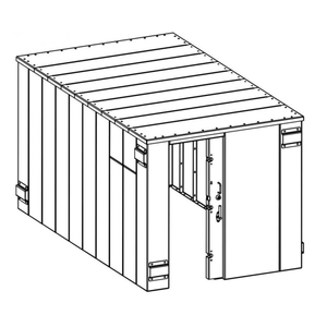 model# SR84X144G Safety Shelters Swisher ESP Safety Shelter- 25 Person Private / 15 Person Business