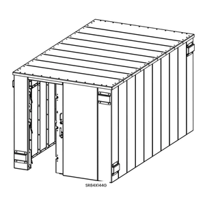 model# SR84X144G Safety Shelters Swisher ESP Safety Shelter- 25 Person Private / 15 Person Business