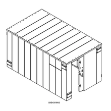 Load image into Gallery viewer, model# SR84X144G Safety Shelters Swisher ESP Safety Shelter- 25 Person Private / 15 Person Business