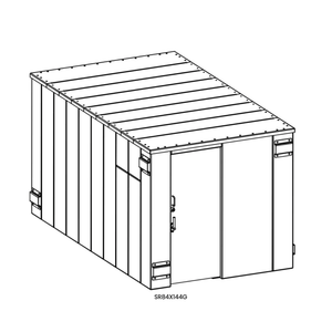 model# SR84X144G Safety Shelters Swisher ESP Safety Shelter- 25 Person Private / 15 Person Business