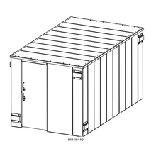 Load image into Gallery viewer, model# SR84X144G Safety Shelters Swisher ESP Safety Shelter- 25 Person Private / 15 Person Business