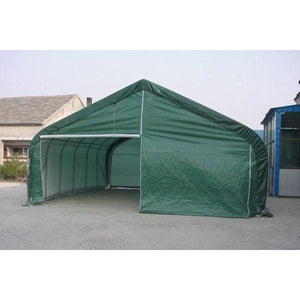 Sheds Express Animal Shelters 22' x 24' x 12' Horse / Livestock Run In Shelter House LV222412HGN