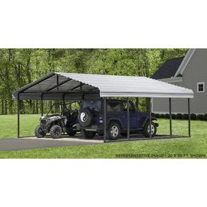 Sheds Express Carports Arrow Carport 20 x 24 - Eggshell