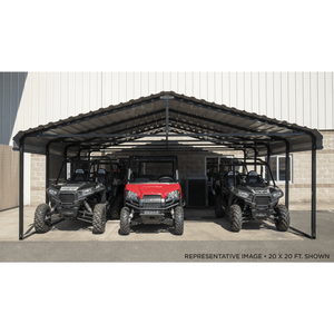 Sheds Express Carports Arrow Carport 20 x 29 - Charcoal