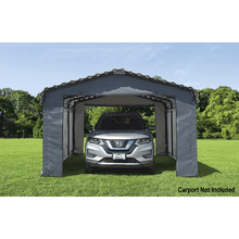 Load image into Gallery viewer, Sheds Express Carports Arrow Carport Enclosure Kit for 12 ft. x 20 ft. in Grey Model # 10181