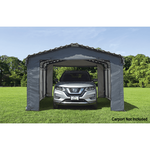 Sheds Express Carports Arrow Carport Enclosure Kit for 12 ft. x 20 ft. in Grey Model # 10181