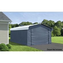 Load image into Gallery viewer, Sheds Express Carports Arrow Carport Enclosure Kit for 12 ft. x 20 ft. in Grey Model # 10181