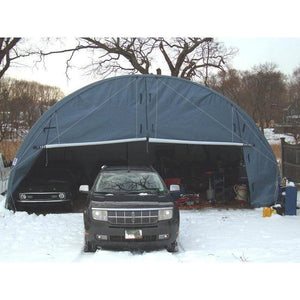 Sheds Express Garage Sheds 30' x 30' x 15' Three Car Garage Round