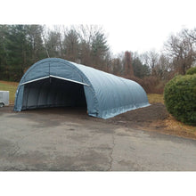 Load image into Gallery viewer, Sheds Express Garage Sheds Green 30&#39; x 30&#39; x 15&#39; Three Car Garage Round