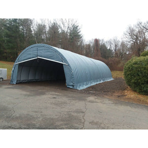 Sheds Express Garage Sheds Green 30' x 30' x 15' Three Car Garage Round