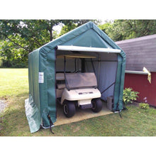 Load image into Gallery viewer, Sheds Express Garage Sheds Green 8’ x 8’ x 8’ Storage Shed House