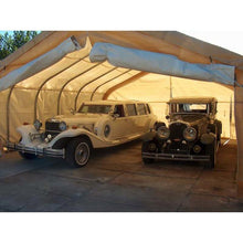 Load image into Gallery viewer, Sheds Express Garage Sheds Tan 22&#39; x 48&#39; x 12&#39; Two Car Garage House - Joined