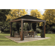 Load image into Gallery viewer, Sheds Express Gazebo Sojag Valencia 12 ft. x 12 ft. Gazebo in Wood Finish Model 500-9166606