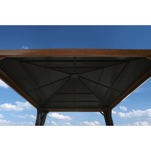 Sheds Express Gazebo Sojag Valencia 12 ft. x 12 ft. Gazebo in Wood Finish Model 500-9166606