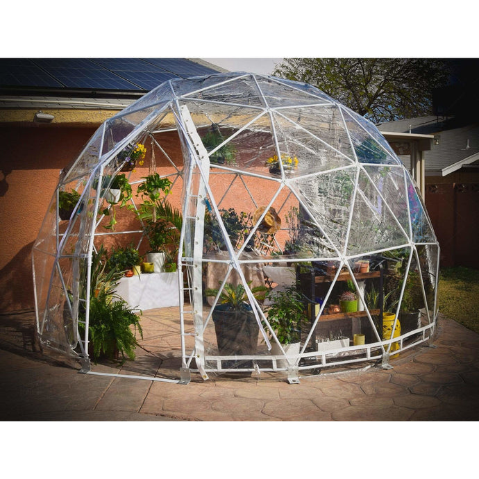 Sheds Express Greenhouses Lumen & Forge Geodesic 16 ft. Greenhouse Dome