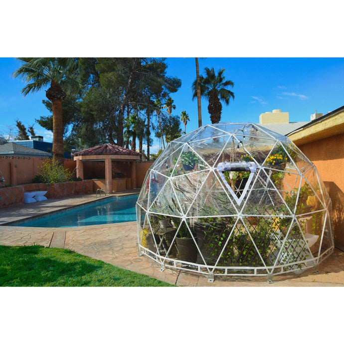 Sheds Express Greenhouses Lumen & Forge Geodesic 20 ft. Greenhouse Dome
