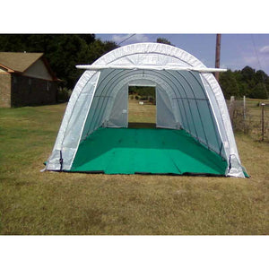 Sheds Express Greenhouses Translucent Rhino Shelters 12' x 20' x 8' Instant Greenhouse GH122008R Round