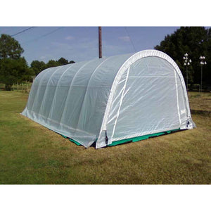 Sheds Express Greenhouses Translucent Rhino Shelters 12' x 20' x 8' Instant Greenhouse GH122008R Round